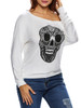 Casual Round Neck Skull Printed Long Sleeve T-Shirt Casual Round Neck Skull Printed Long Sleeve T-Shirt