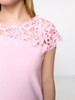 Casual Exquisite Hollow Out Plain Short Sleeve T-Shirt