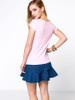 Casual Exquisite Hollow Out Plain Short Sleeve T-Shirt