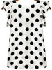 Casual Round Neck Ruffle Trim Polka Dot Sleeveless T-Shirt Casual Round Neck Ruffle Trim Polka Dot Sleeveless T-Shirt