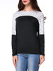 Casual Round Neck Polka Dot Batwing Long Sleeve T-Shirt Casual Round Neck Polka Dot Batwing Long Sleeve T-Shirt