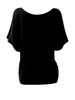 Casual Open Shoulder Concise Plain Batwing Short Sleeve T-Shirt