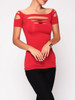 Casual Hollow Out Plain Short Sleeve T-shirt Casual Hollow Out Plain Short Sleeve T-shirt