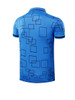 Casual Distinctive Polo Collar Geometric Printed T-Shirt