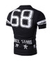 Casual Stylish Polo Collar Number Star Striped T-Shirt