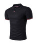 Casual Regular Fit Polo Collar Striped T-Shirt
