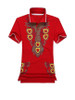 Casual Polo Collar Retro Tribal Printed T-Shirt