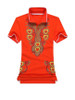 Casual Polo Collar Retro Tribal Printed T-Shirt