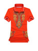 Casual Polo Collar Retro Tribal Printed T-Shirt