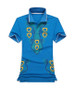 Casual Polo Collar Retro Tribal Printed T-Shirt