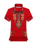 Casual Polo Collar Retro Tribal Printed T-Shirt