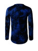 Casual Long Sleeve Crew Neck Letters Star Tie/Dye T-Shirt
