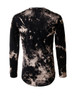 Casual Long Sleeve Crew Neck Letters Star Tie/Dye T-Shirt