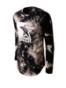 Casual Long Sleeve Crew Neck Letters Star Tie/Dye T-Shirt