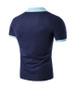 Casual Polo Collar Contrast Trim T-Shirt