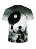 Casual Crew Neck Short Sleeve Unique Printed T-Shirt