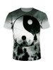 Casual Crew Neck Short Sleeve Unique Printed T-Shirt