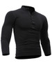 Casual Band Collar  Contrast Trim Single Breasted T-Shirt
