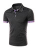 Casual Polo Collar Stylish Contrast Trim T-Shirt Casual Polo Collar Stylish Contrast Trim T-Shirt