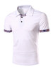 Casual Polo Collar Stylish Contrast Trim T-Shirt Casual Polo Collar Stylish Contrast Trim T-Shirt