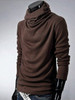 Casual Men's Plain Band Collar Men's T-shirt