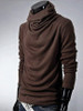 Casual Men's Plain Band Collar Men's T-shirt