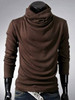 Casual Men's Plain Band Collar Men's T-shirt