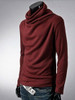 Casual Men's Plain Band Collar Men's T-shirt