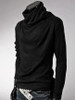 Casual Men's Plain Band Collar Men's T-shirt