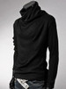 Casual Men's Plain Band Collar Men's T-shirt