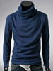 Casual Men's Plain Band Collar Men's T-shirt