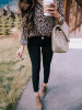 Leopard Printed Bohemia Blouse Top