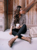 Leopard Printed Bohemia Blouse Top