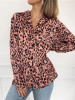 V-neck Leopard Bohemia Blouse Top