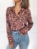 V-neck Leopard Bohemia Blouse Top