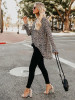 Fashion Leopard V-neck Bohemia Blouse Top