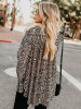 Fashion Leopard V-neck Bohemia Blouse Top