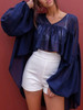 Chiffon Puff Sleeves Blouses&Shirts Top