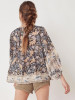 Loose Printed Bohemia Blouse Top