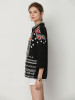 V-neck Black Blouses&shirts Tops