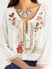 V-neck 2 Colors Blouses&shirts Tops
