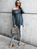 Ruffled Off-the-shoulder Blouses&Shirts Tops Ruffled Off-the-shoulder Blouses&Shirts Tops