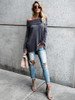 Ruffled Off-the-shoulder Blouses&Shirts Tops Ruffled Off-the-shoulder Blouses&Shirts Tops