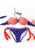 Sapphire Blue Floral 2-in-1 Tie Back Condole Belt Swimwear