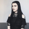 Blackmeoww Goth Women Harajuku Metal Punk Witch Spell Leather Choker - Black One Size