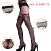 Blackmeoww Goth Women Harajuku Punk Addicted Nightwear Lace Sexy Lingerie Stripe Elastic Stockings - Black One Size