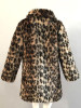 New Brown Leopard Print Turndown Collar Long Sleeve Fashion Outerwear