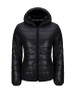 Casual Basic Hooded Pocket Quilted Plain Padded Coat