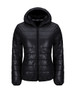 Casual Basic Hooded Pocket Quilted Plain Padded Coat