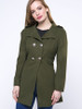 Casual Stylish Charming Lapel Double Breasted Plain Coat
